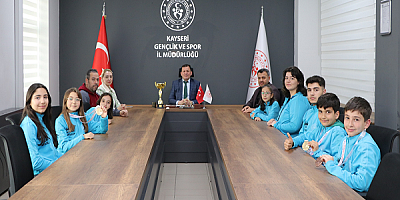  İl Müdürü Kabakcı Havalı Silahlar Türkiye Şampiyonlarını agırladı