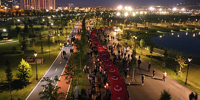 Kayseri'de Gençler Fener Alayı Yürüyüşü'nde bir araya geldi