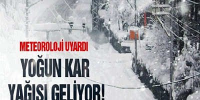Kayseri'de meteorolojiden kuvvetli kar uyarısı