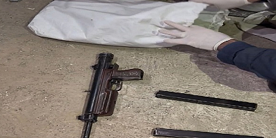 Sarız'da 'Akrep' olarak tabir edilen otomatik silah ele geçirildi 