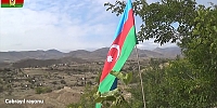  İşgalden kurtarılan Cebrail ilinin köylerinde Azerbaycan bayrağı dalgalanıyor