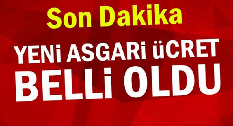 Asgari ücret 22.104 TL oldu