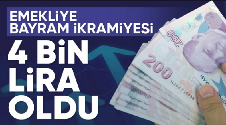 Emekli bayram ikramiyesi 4 binTL