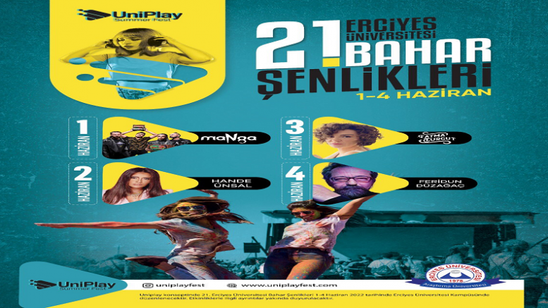 ERÜ'de 21. Bahar Şenlikleri 1-4 Haziran'da yapılacak