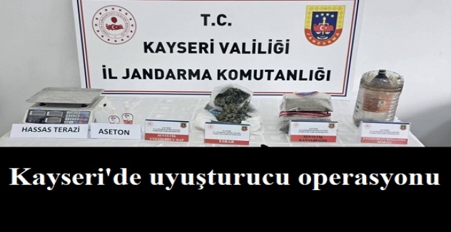 Kayseri'de uyuşturucu operasyonu
