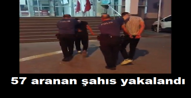 Kayseri'de Narko-Asayiş Uygulamasında 57 aranan şahıs yakalandı
