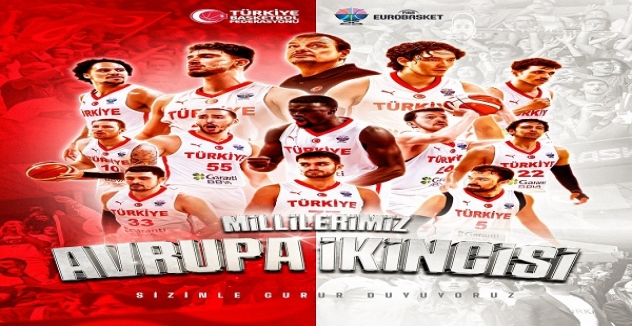 A Milli Basketbol Takımı Avrupa ikincisi oldu