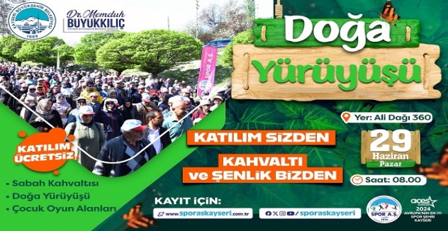 Büyükşehir'den Doğa Yürüyüşüne Davet