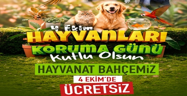Kayseri'de 4 Ekim'de hayvanat bahçesi ücretsiz 
