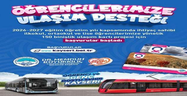 Kayseri'de Öğrencilere Ulaşım Desteği Başvuruları Başladı