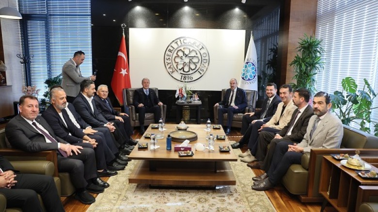 Hulusi Akar, Büyükkılıç ve Okandan'dan KTO'ya Hayırlı Olsun Ziyareti 
