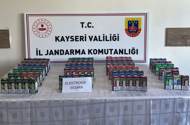 Kayseri'de 102 adet kaçak elektronik sigara ele geçirildi
