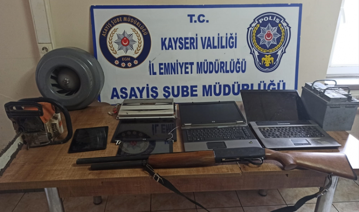 Kayseri'de 6 hırsızlık zanlısı gözaltına alındı