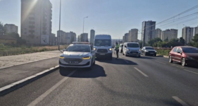 Kayseri'de bin 898 araca ceza yazıldı