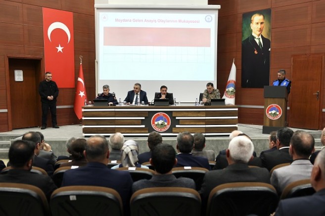 Kayseri'de Kent Güvenlik Danışma Kurulu Vali Çiçek Başkanlığında Toplandı