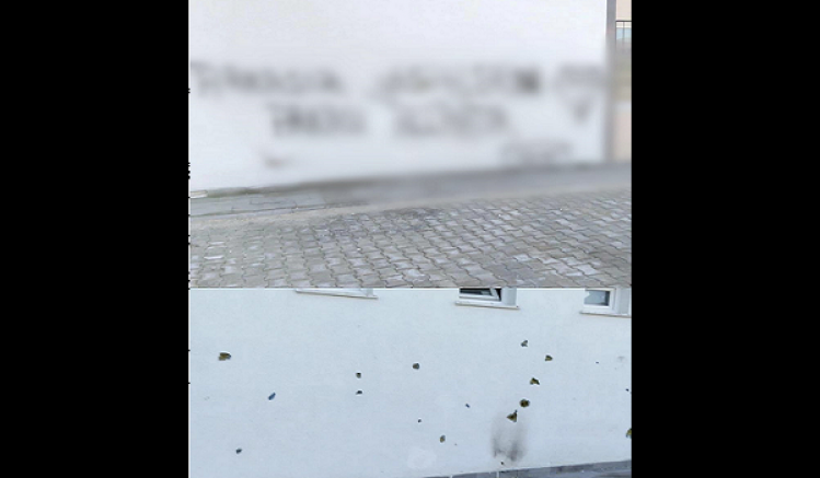 Kayseri'de taziye evinin duvarına yazı yazan çocuk yakalandı