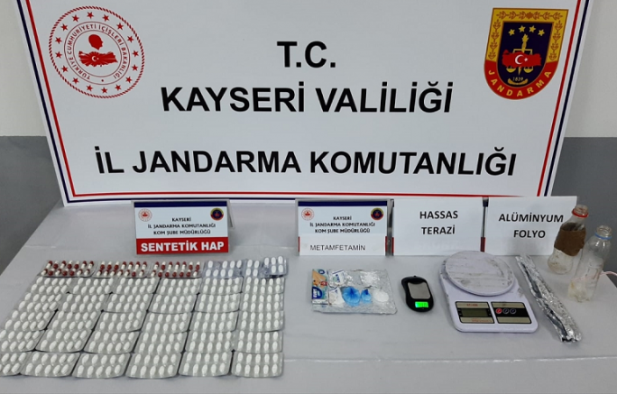 Kayseri'de uyuşturucu operasyonunda bir şüpheli yakalandı