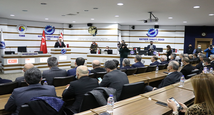 KKTC Cumhurbaşkanı Tatar, Kayseri'de sanayicilerle bir araya geldi: