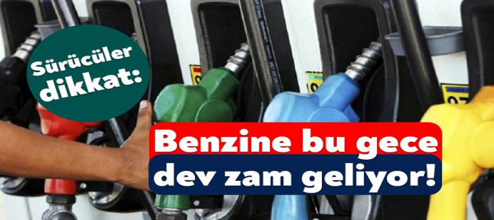 Benzine  zam geldi