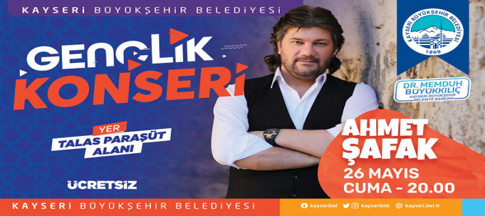 Büyükşehir'den 'Ahmet Şafak' Konseri