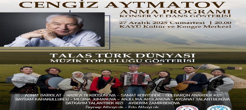  Cengiz Aytmatov Talas'ta anılıyor