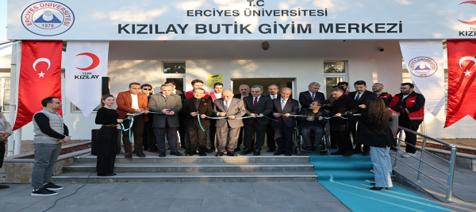 ERÜ’ye “Kızılay Butik Giyim Merkezi” Açıldı