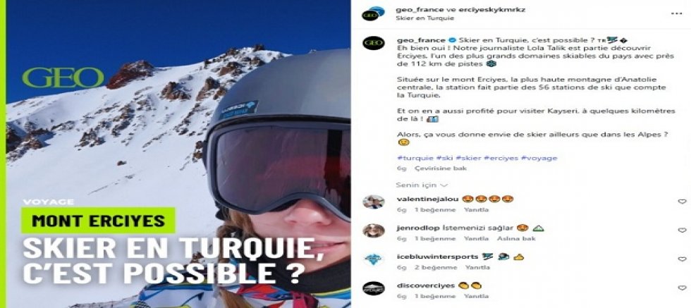 Fransız Influencer'dan Erciyes ve Kayseri Tanıtımı