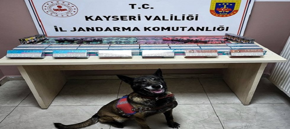 Kayseri'de 158 paket kaçak sigara ele geçirildi