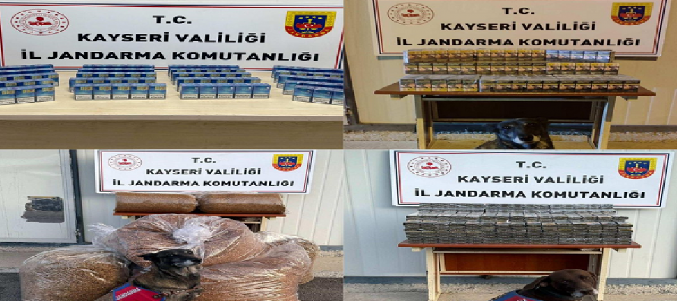 Kayseri'de 2375 paket kaçak sigara ele geçirildi