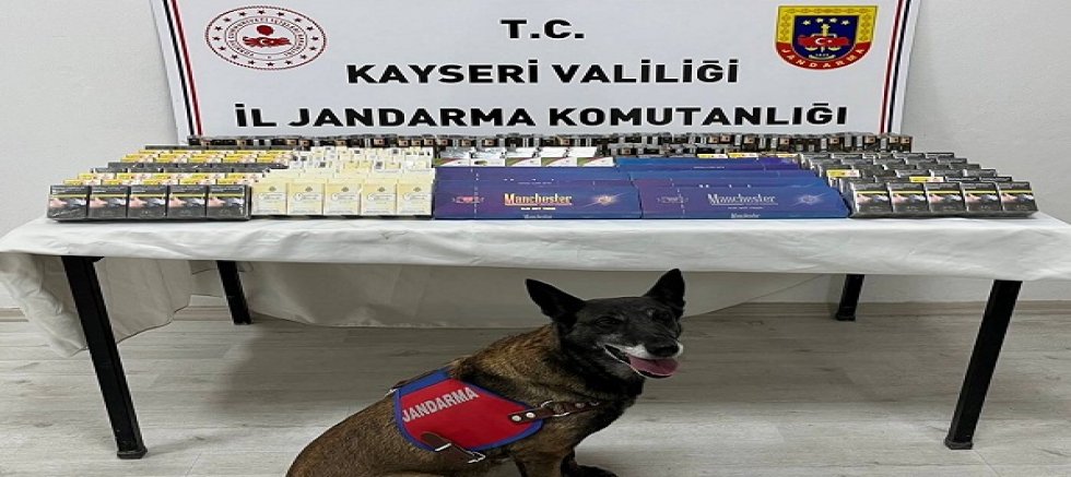 Kayseri'de 500 paket kaçak sigara ele geçirildi