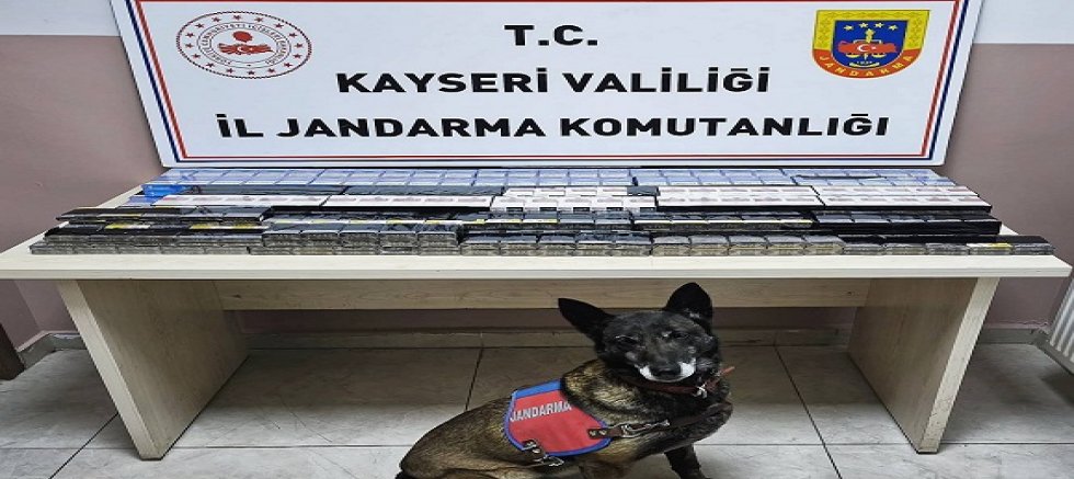 Kayseri'de 525 paket kaçak sigara ele geçirildi