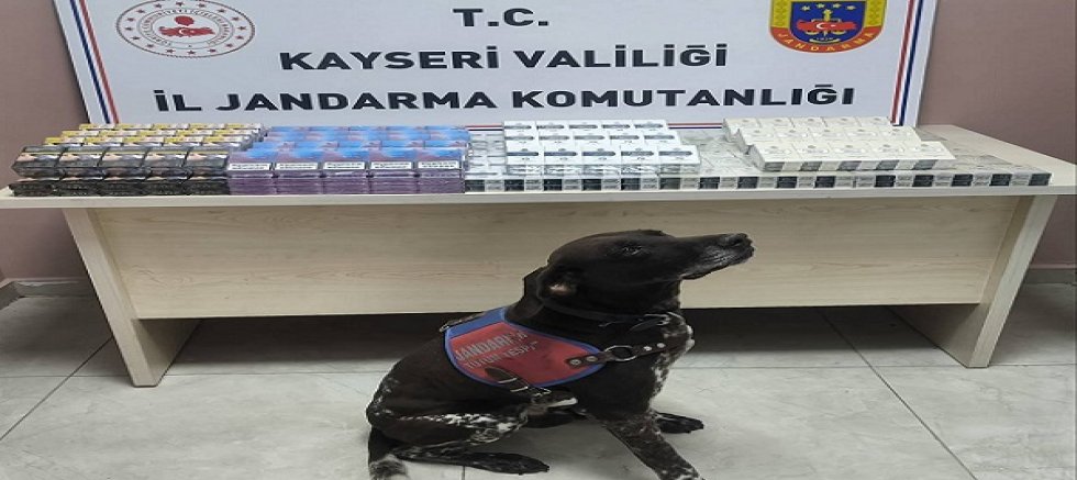  Kayseri'de 560 paket bandrolsüz sigara ele geçirildi