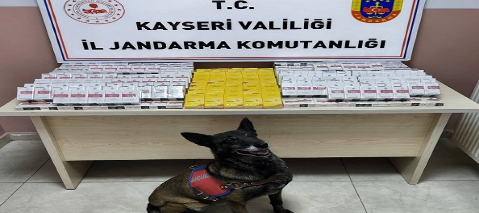 Kayseri'de 630 paket kaçak sigara ele geçirildi