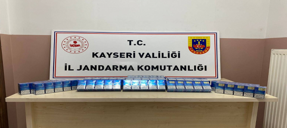 Kayseri'de 770 paket kaçak sigara ele geçirildi