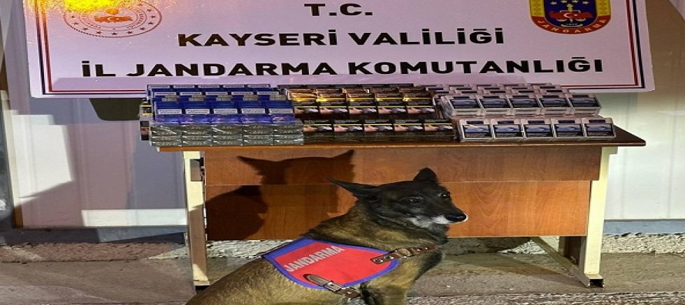 Kayseri'de 800 paket kaçak sigara ele geçirildi