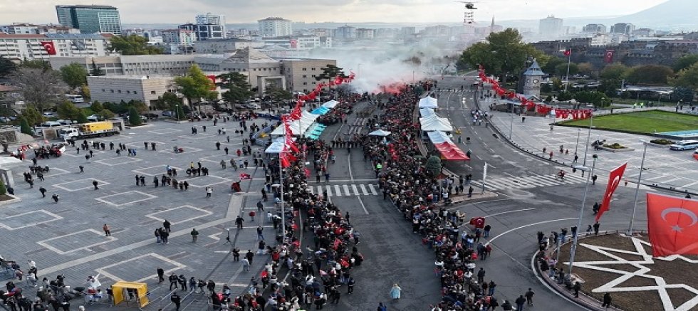 Kayseri'de Cumhuriyet Bayramı coşkuyla kutlandı