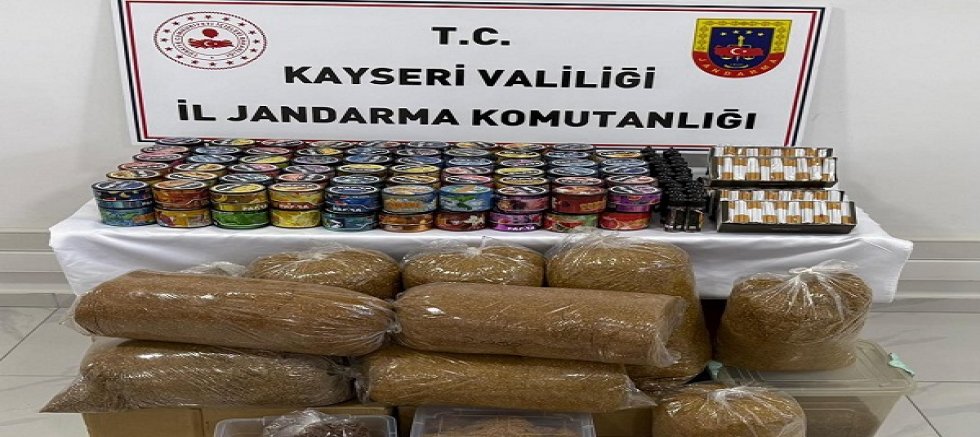 Kayseri'de kaçak tütün operasyonu