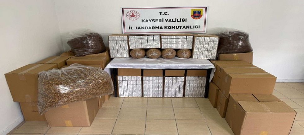 Kayseri'de kaçak tütün operasyonu