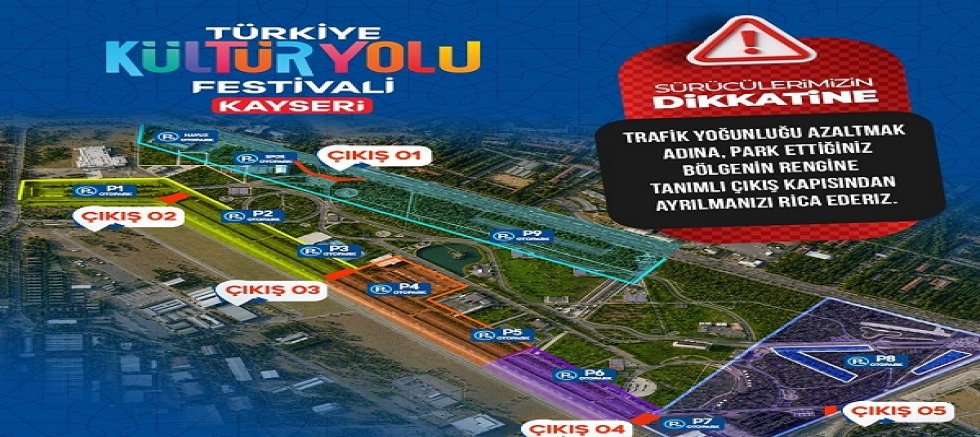 Kayseri'de Kültür Yolu Festivali'ne Özel Ulaşım Hizmeti