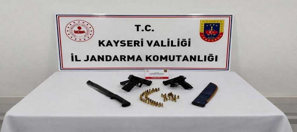Kayseri'de ruhsatsız silah operasyonu: 1 gözaltı