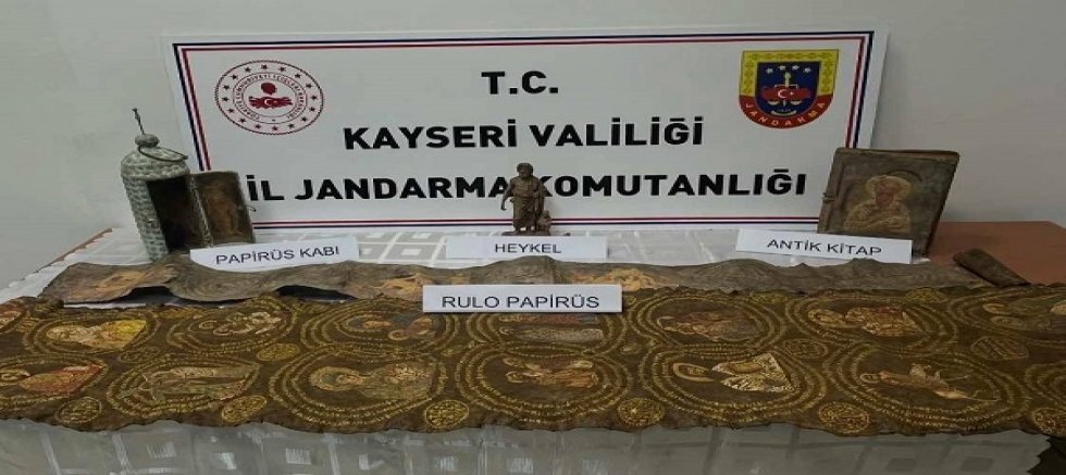 Kayseri'de tarihi eser operasyonu