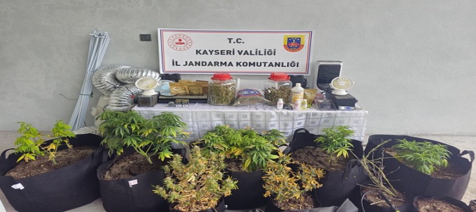 Kayseri'de uyuşturucu operasyonu