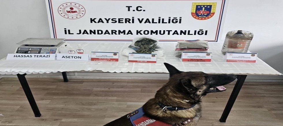 Kayseri'de uyuşturucu operasyonu