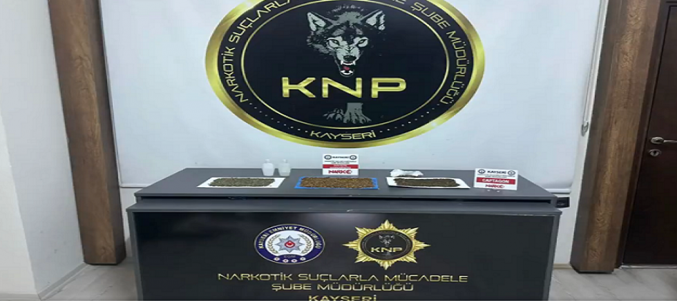 Kayseri'de uyuşturucu operasyonu