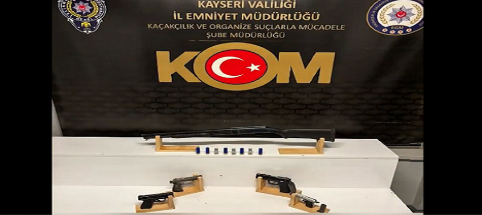 Kayseri'de yasa dışı silah ticareti operasyonu