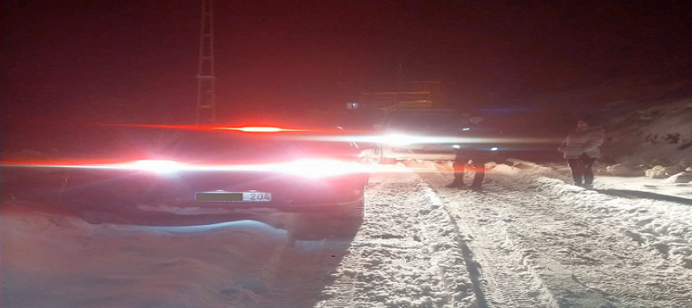 Kayseri'de yolda mahsur kalan 2 şahıs kurtarıldı