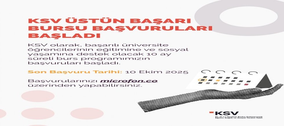 KSV Üstün Başarı Bursu başvuruları başladı