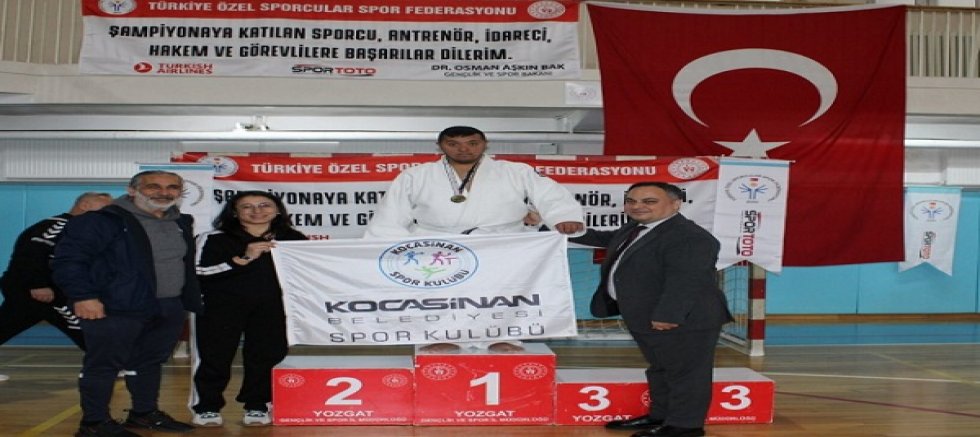 Kayserili Özel sporcu Samet Balcı judoda Türkiye şampiyonu oldu 