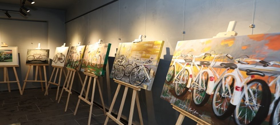 Talas Su Medeniyeti Galerisinde Sanat ve Bisiklet Buluşması