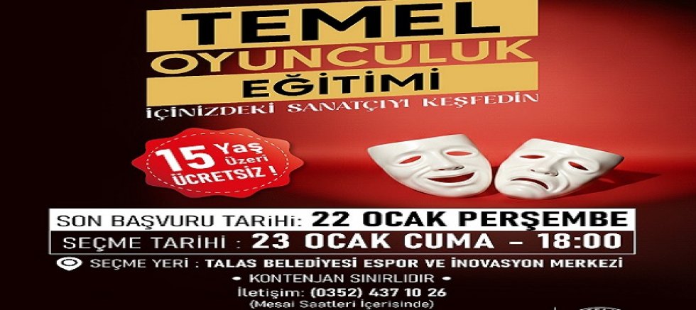 Talas'ta sahne seni bekliyor